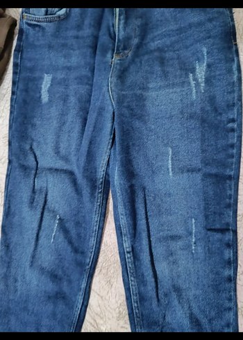 Kadın Lacivert Midi Boy Denim Jean - Görsel 2