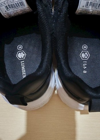 Siyah Bağcıklı Kadın Spor Ayakkabı - Görsel 4