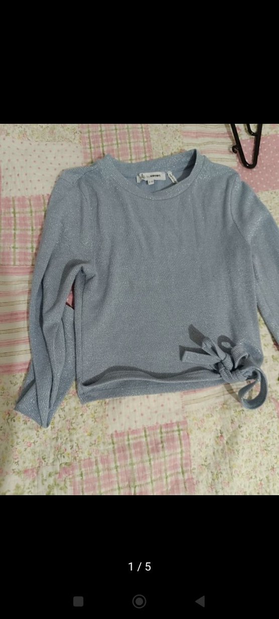 Gri Kadın Kısa Örgü Kazak - Görsel 5