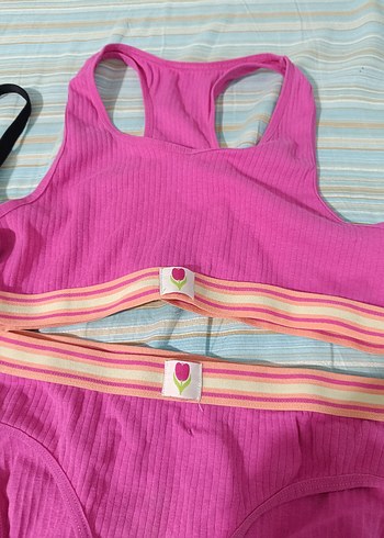 Pembe Renkli Kız Bikini Takımı - Görsel 3