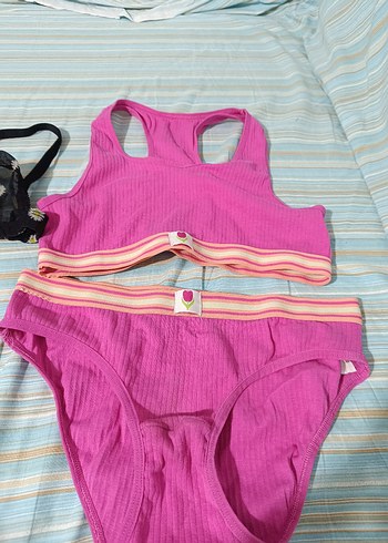 Pembe Renkli Kız Bikini Takımı - Görsel 2