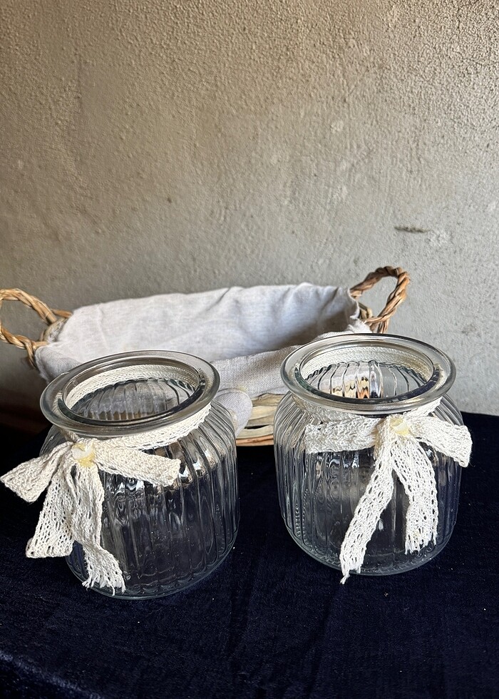 2 adet kavanozlu sepet - Görsel 3