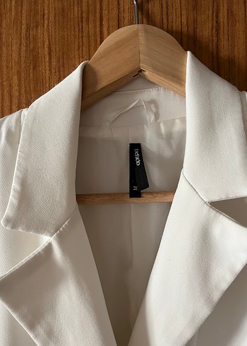 m Beden Beyaz Kadın Blazer Ceket