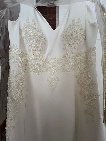 Beyaz Marka Elbise - Görsel 4