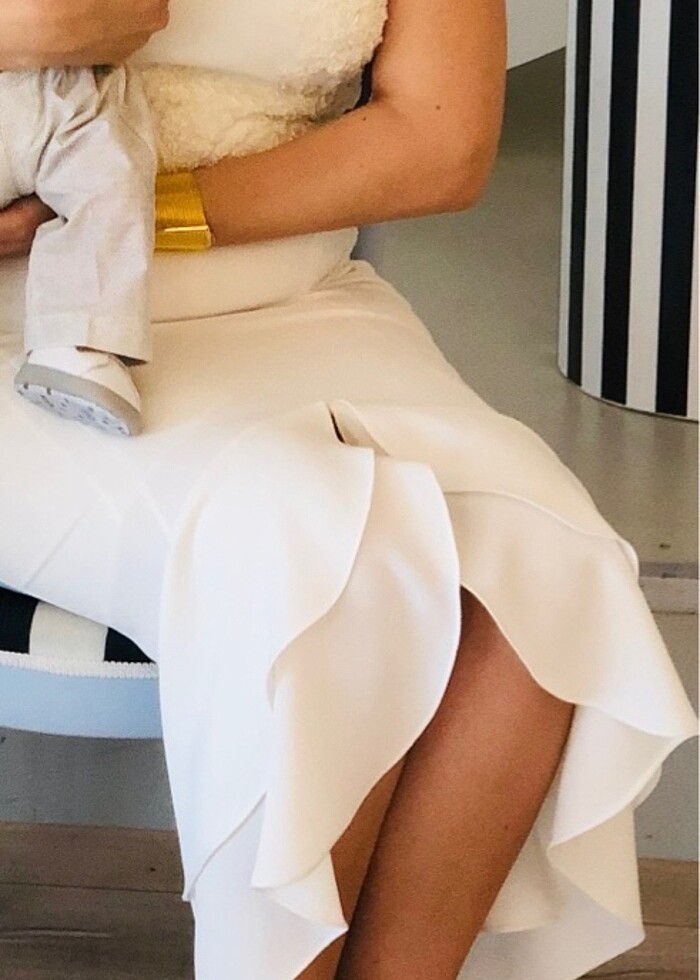 Beyaz Marka Elbise - Görsel 3