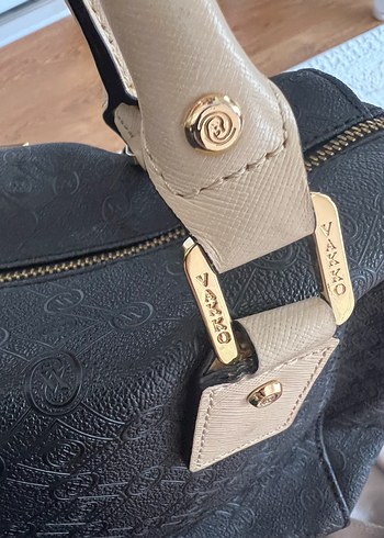 Vakko Siyah Deri Kadın Çanta - Görsel 4