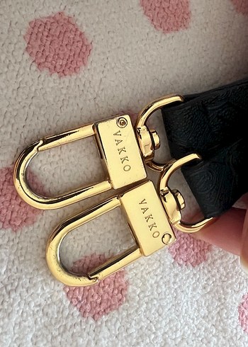 Vakko Siyah Deri Kadın Çanta - Görsel 5