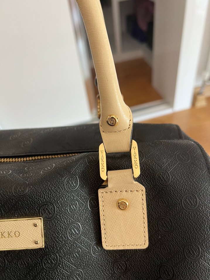 Vakko Siyah Deri Kadın Çanta - Görsel 3