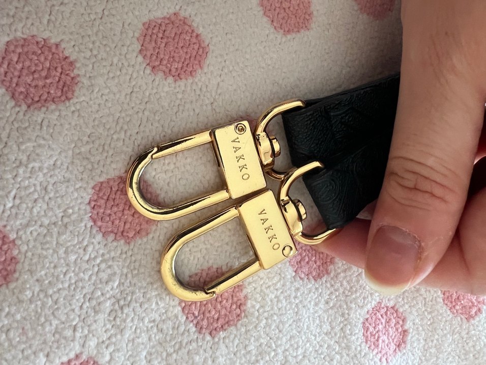 Vakko Siyah Deri Kadın Çanta - Görsel 5