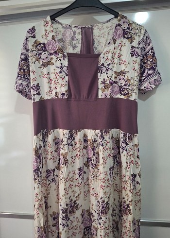 Bohem V Yaka Uzun  Elbise - Görsel 2