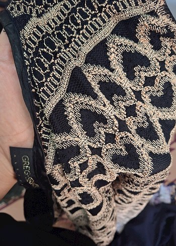 Desenli Bohem Kadın Triko Bluz - Görsel 7