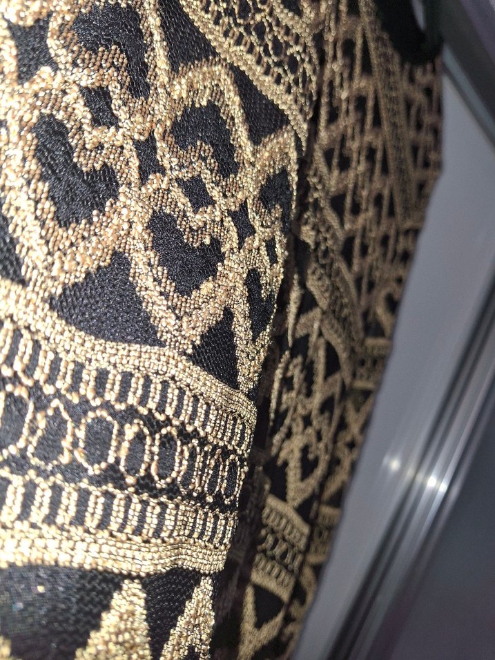 Desenli Bohem Kadın Triko Bluz - Görsel 3