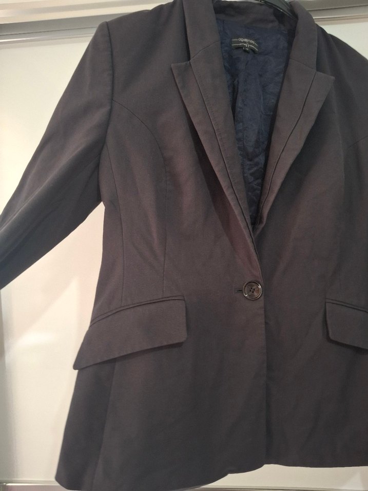 Düğmeli Kumaşlı Kadın Blazer Ceket - Görsel 2