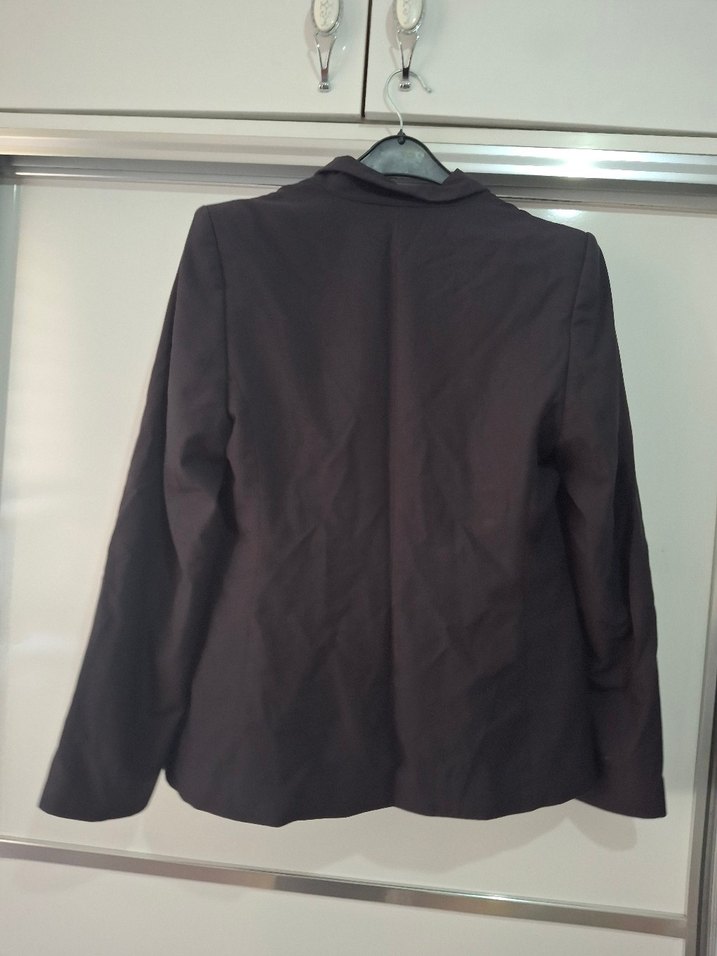 Düğmeli Kumaşlı Kadın Blazer Ceket - Görsel 5