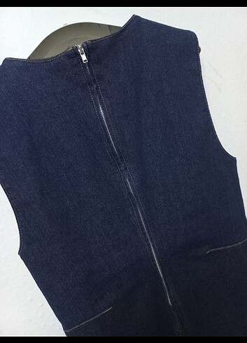 xl Beden lacivert Renk Zara kot elbise