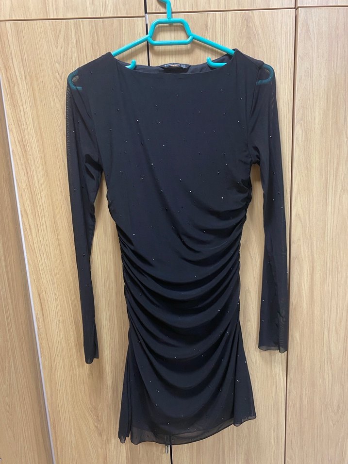 Stradivarius siyah mini elbise - Görsel 3