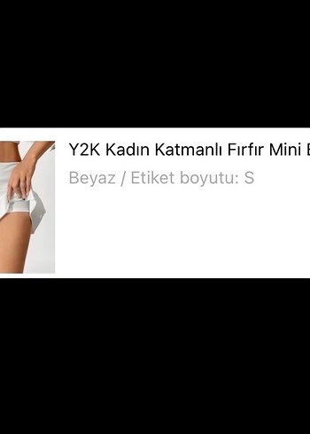 Beyaz Mini Etek - Görsel 2