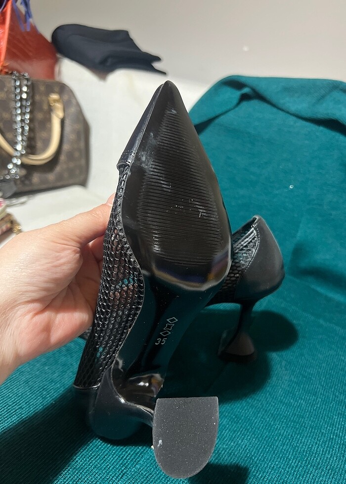 Kadın topuklu ayakkabı 35 numara - Görsel 3