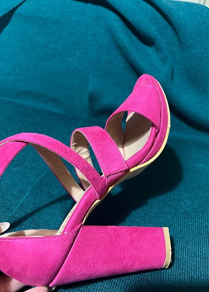 Kadın topuklu sandalet 35 numara - Görsel 5