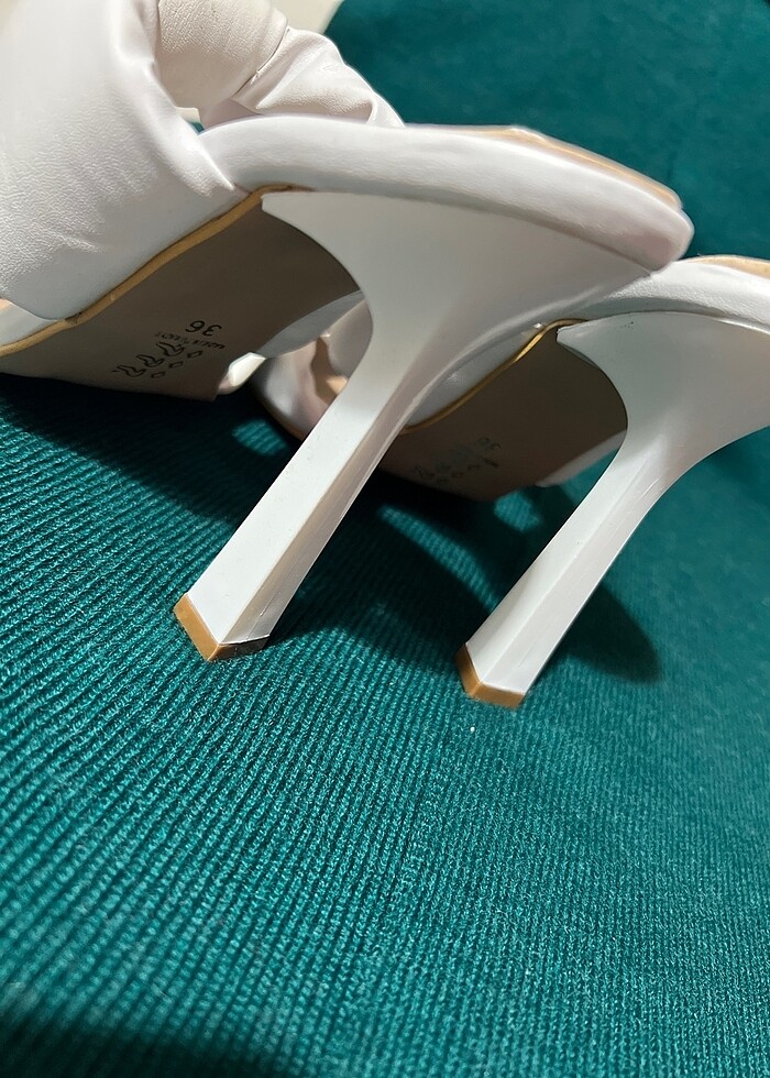 Kadın Topuklu Terlik 35 numara - Görsel 2