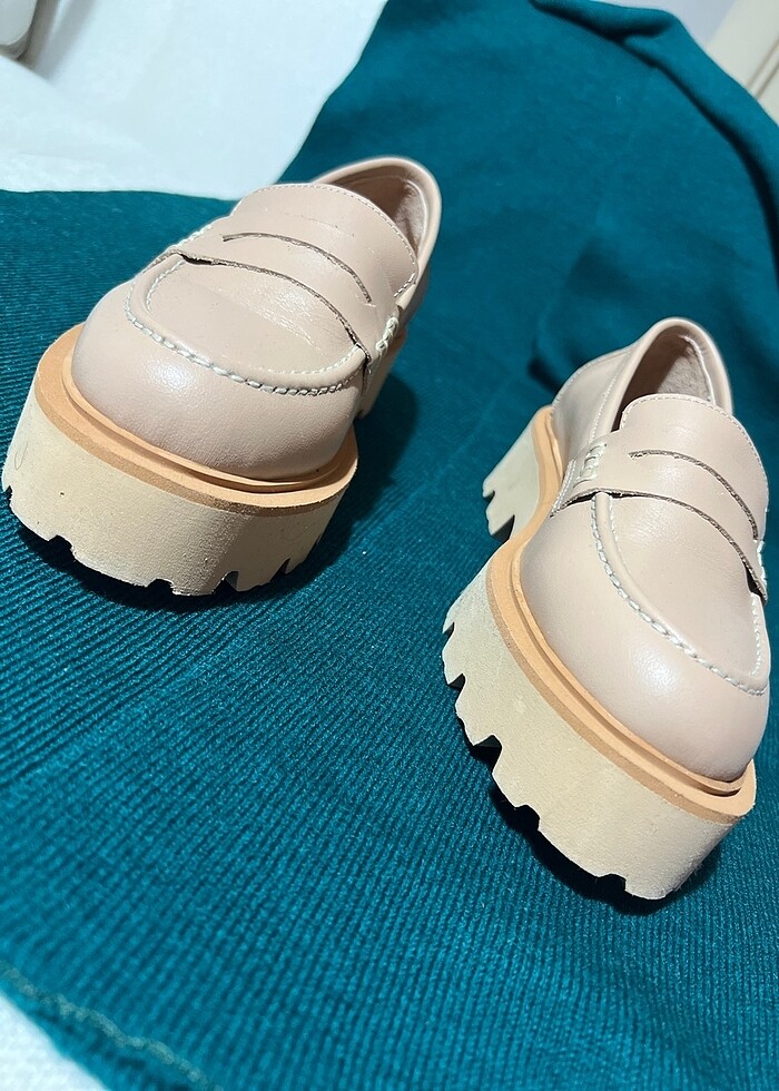 Kadın oxford loafer 35 numara - Görsel 4