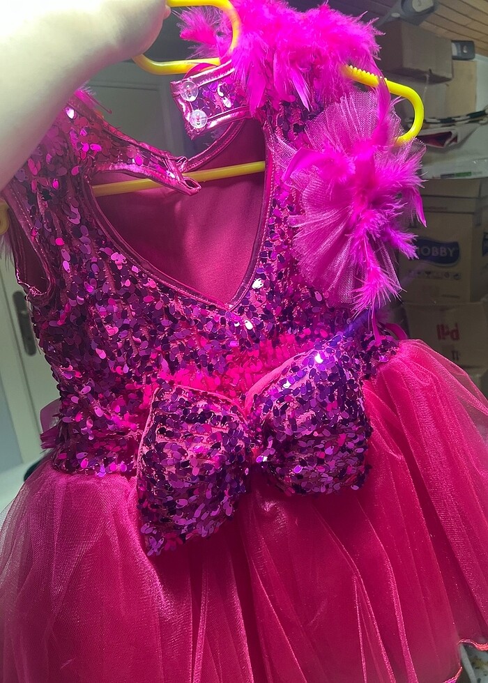 Kız çocuk abiye kostüm 7-8 yaş - Görsel 4