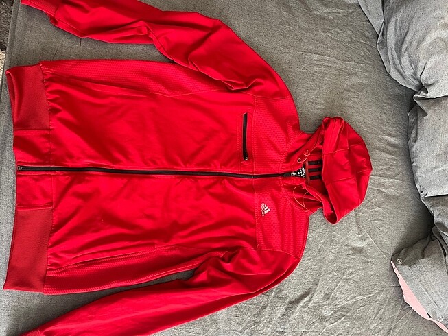 Adidas fermuarlı sweatshirt