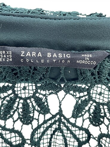 xs Beden yeşil Renk Zara Kısa Elbise %70 İndirimli.