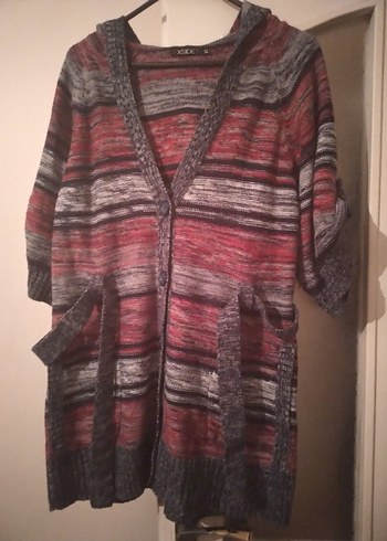 XSIDE Çok Renkli Desenli V Yaka Hamile Hırkası - Görsel 2