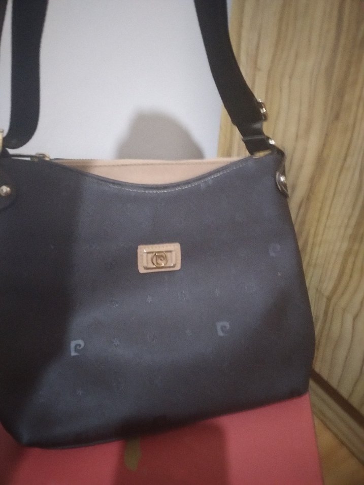 Tokalı Siyah Deri Kadın Çanta - Görsel 2