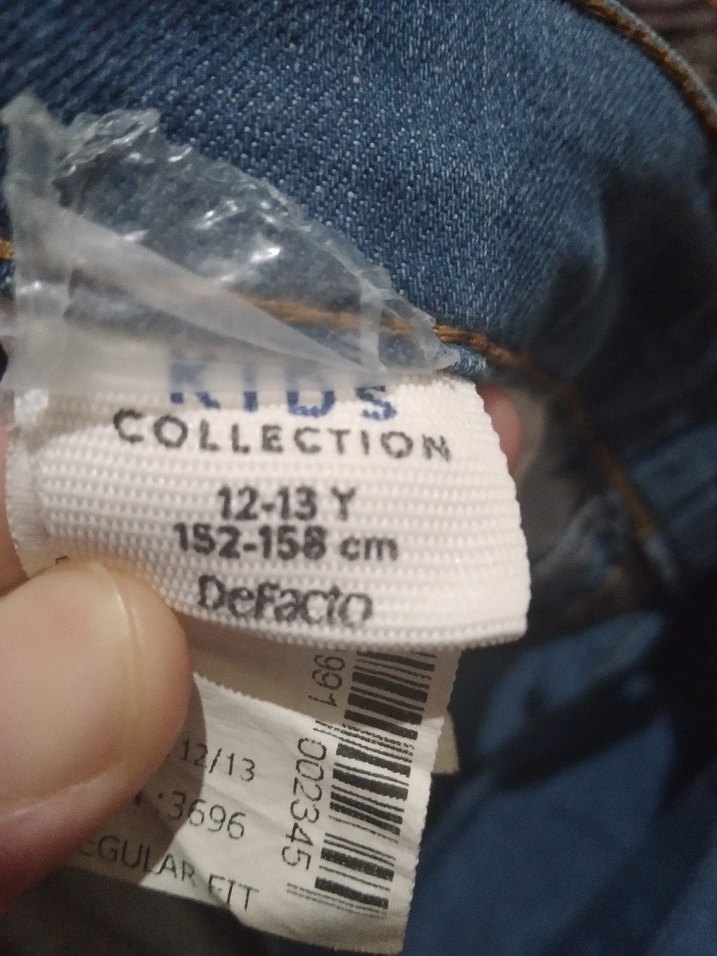 Kadın Gri Mavi Midi Kot Pantolon - Görsel 2