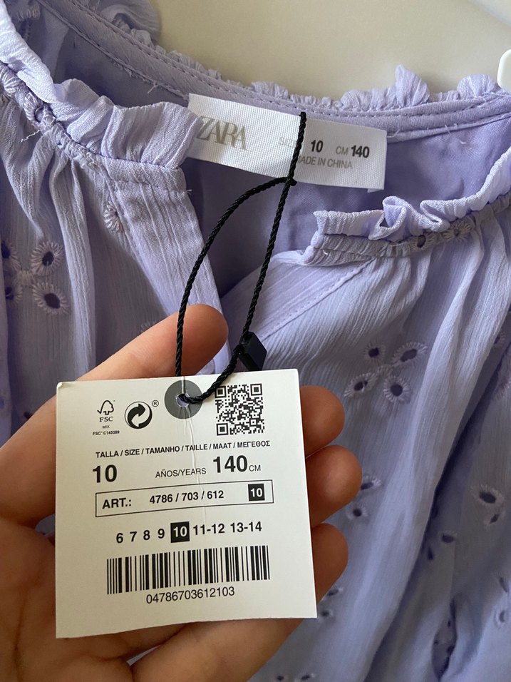 Zara Kız Çocuk Gömlek - Görsel 2