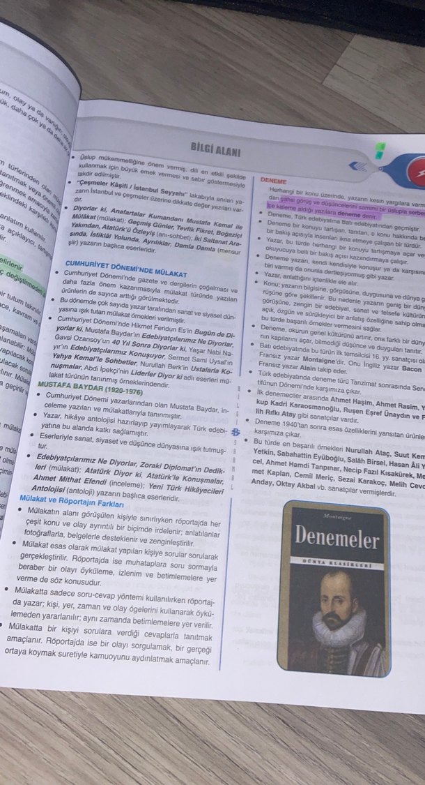 9. Sınıf Türk Dili ve Edebiyatı Soru Bankası bilgi sarmal - Görsel 2