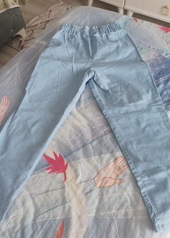 Defacto Kız Çocuk Mavi Loose Fit Denim Pantolon