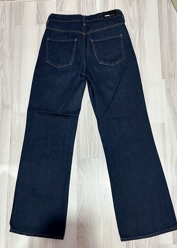 Mavi Koyu Lacivert Yuksek Bel Denim Jean