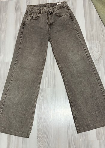 Trendyol & Milla Yuksek Bel Koyu Gri Denim Jean