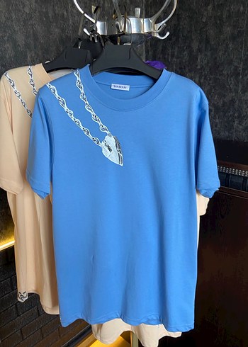 Burberry Oversize unisex t shrt - %100 Pamuk - Ön Arka Baskili - Görsel 7