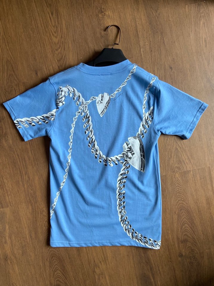 Burberry Oversize unisex t shrt - %100 Pamuk - Ön Arka Baskili - Görsel 2