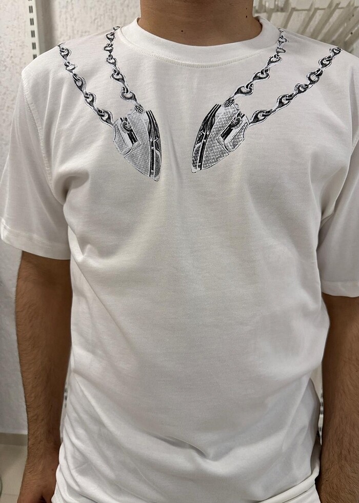 Burberry Oversize unisex t shrt - %100 Pamuk - Ön Arka Baskili - Görsel 5