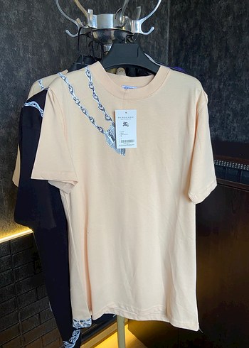 Burberry Oversize unisex Tshrt - %100 Pamuk - Ön Arka Baskili - Görsel 7