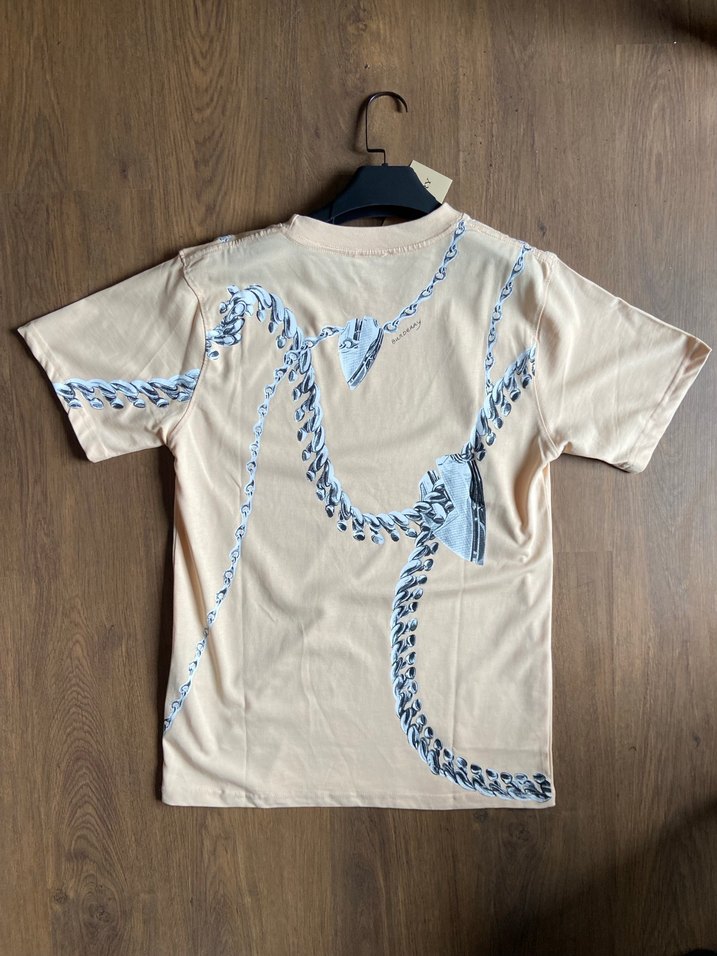 Burberry Oversize unisex t shrt - %100 Pamuk - Ön Arka Baskili - Görsel 2