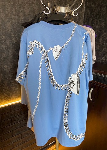 Burberry Oversize unisex Tshrt - %100 Pamuk - Ön Arka Baskili - Görsel 8