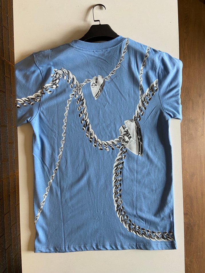 Burberry Oversize unisex Tshrt - %100 Pamuk - Ön Arka Baskili - Görsel 4