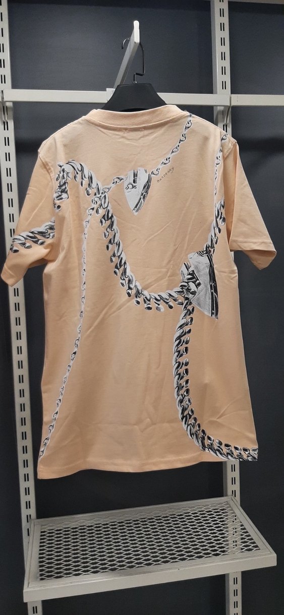 Burberry Oversize unisex Tshrt - %100 Pamuk - Ön Arka Baskili - Görsel 5