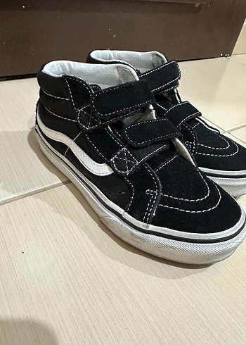 Siyah Erkek Çocuk Spor Ayakkabı Velcro