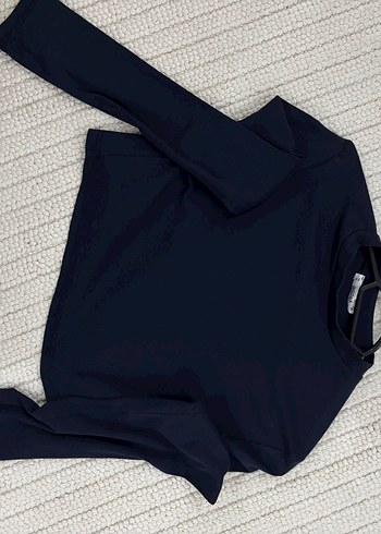 Addax Siyah Uzun Kollu Boğazlı Kadın Sweatshirt