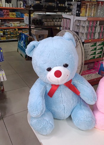 Renkli Pembe Peluş Oyuncak Ayı - Görsel 4