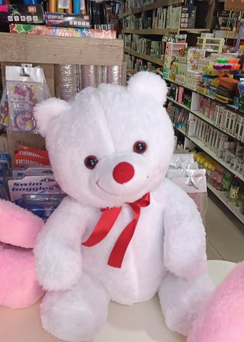 Renkli Pembe Peluş Oyuncak Ayı - Görsel 3