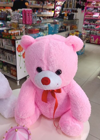 Renkli Pembe Peluş Oyuncak Ayı - Görsel 2