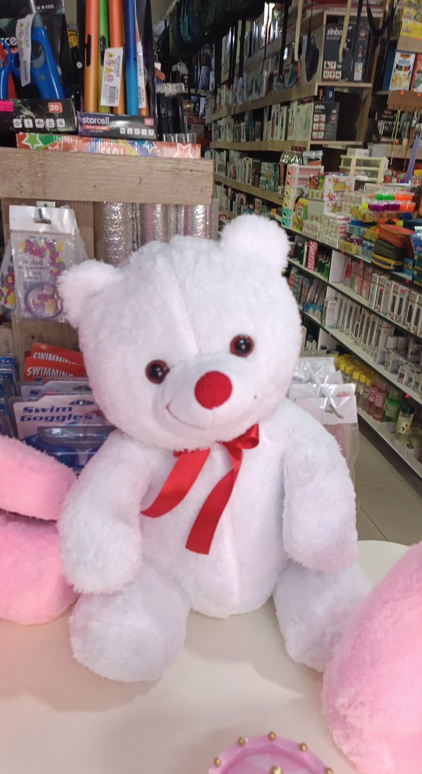 Renkli Pembe Peluş Oyuncak Ayı - Görsel 3